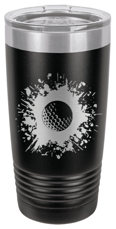 Golf Laser Engraved Tumbler (Etched)