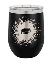 Load image into Gallery viewer, Hockey Laser Engraved Wine Tumbler (Etched)
