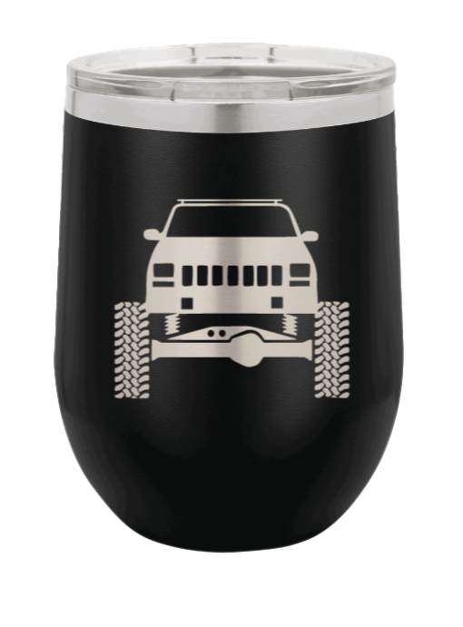 Jeep Cherokee Laser Engraved Wine Tumbler (Etched)