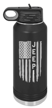 Load image into Gallery viewer, Jeep Flag Laser Engraved Water Bottle (Etched)
