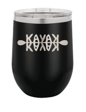 Load image into Gallery viewer, Kayak Laser Engraved Wine Tumbler (Etched)
