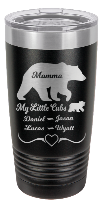 My Little Cubs (Customizable) Laser Engraved Tumbler (Etched)