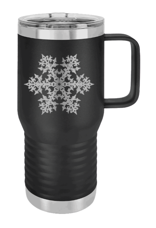 Snowflake Laser Engraved (Etched) Mug
