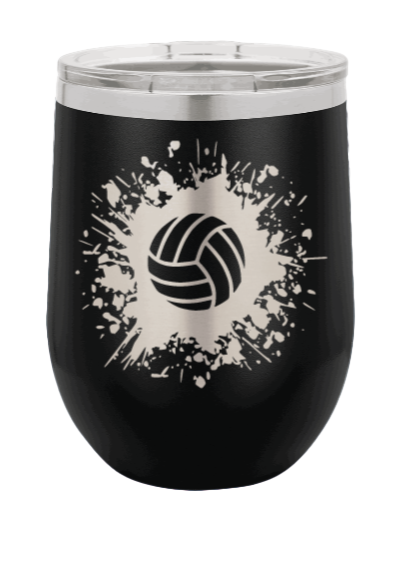 Volleyball Laser Engraved Wine Tumbler (Etched)