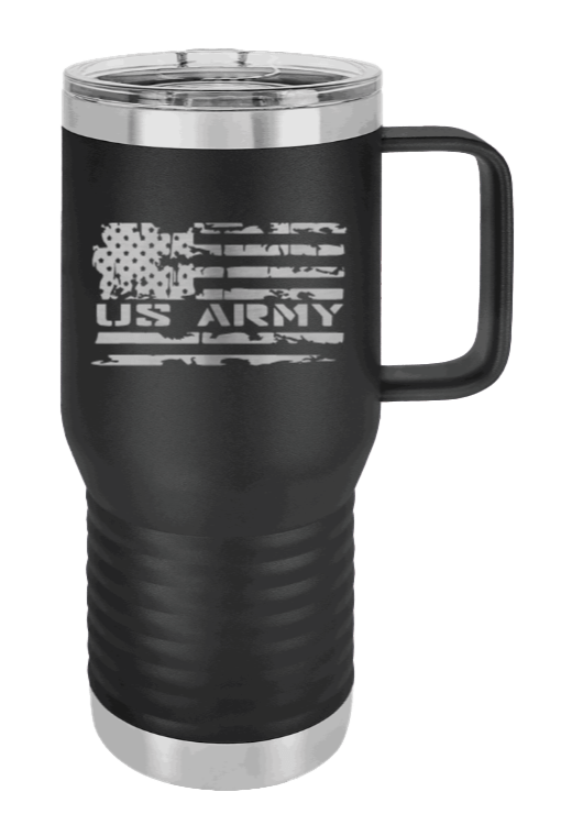 Army Flag Laser Engraved Mug (Etched)