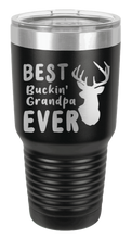 Load image into Gallery viewer, Best Buckin&#39; Grandpa Laser Engraved Tumbler (Etched)
