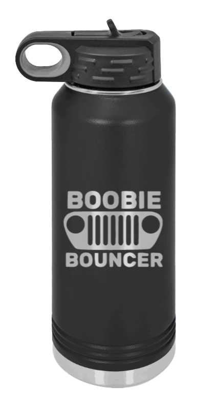 Boobie Bouncer Laser Engraved Water Bottle (Etched)