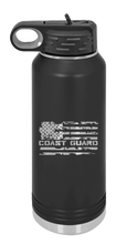 Load image into Gallery viewer, Coast Guard Flag Laser Engraved Water Bottle (Etched)
