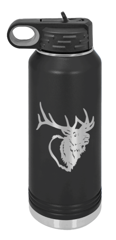 Elk Design Laser Engraved Water Bottle (Etched)