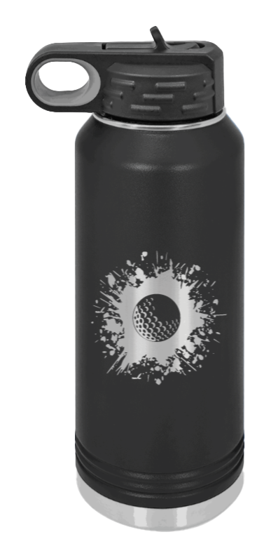 Golf Laser Engraved Water Bottle (Etched)