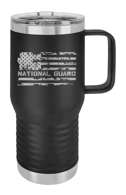 National Guard Flag Laser Engraved Mug (Etched)