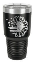 Load image into Gallery viewer, Sunflower Flag Laser Engraved Tumbler (Etched)
