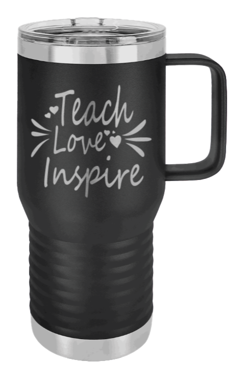 Teach Love Inspire Laser Engraved Mug (Etched)