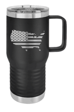 Load image into Gallery viewer, USA Flag Cutout Laser Engraved Mug (Etched)
