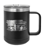 Load image into Gallery viewer, Vet Flag  (Veteran Flag) Laser Engraved Mug (Etched)
