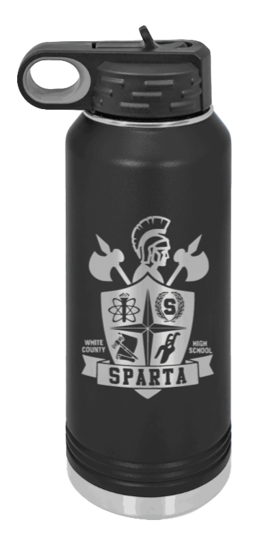 WCHS 1 (White County, TN) Laser Engraved Water Bottle (Etched)