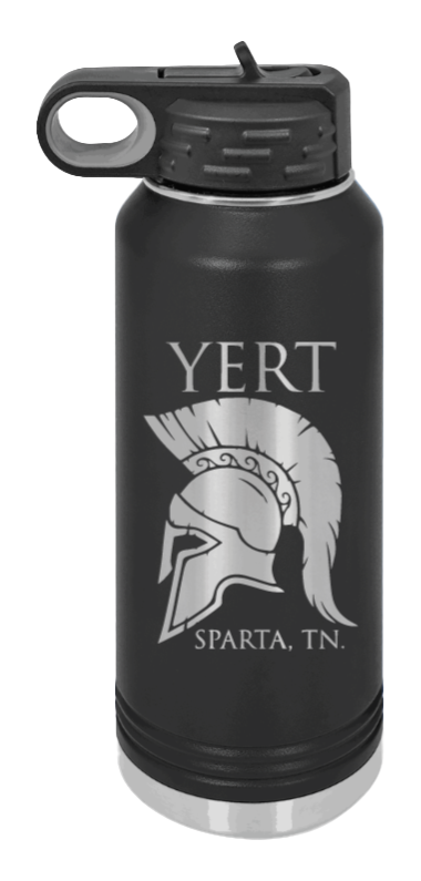 Yert - Sparta, TN  Laser Engraved Water Bottle (Etched)