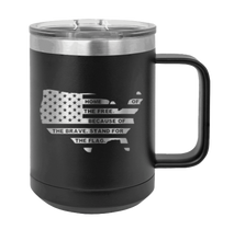 Load image into Gallery viewer, Home of the Free Because of The Brave Laser Engraved Mug (Etched)
