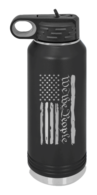 We The People Laser Engraved Water Bottle (Etched)