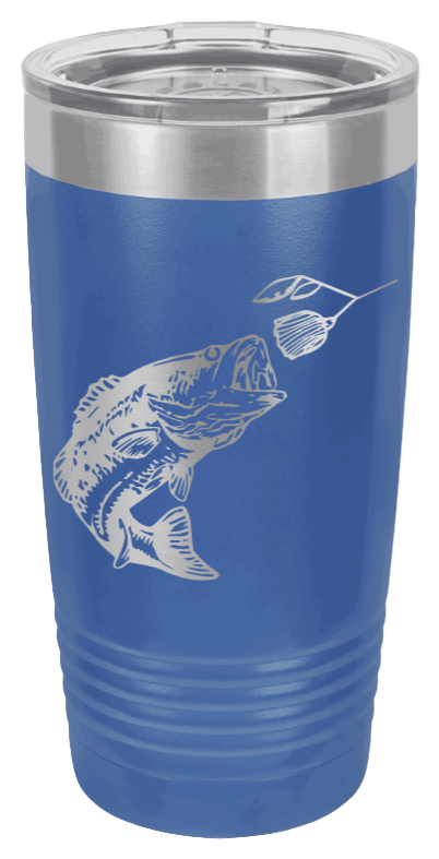 Bass Laser Engraved Tumbler (Etched)