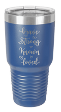 Load image into Gallery viewer, Brave Strong Known Loved Laser Engraved Tumbler (Etched)*
