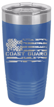 Load image into Gallery viewer, Coast Guard Flag Laser Engraved Tumbler (Etched)
