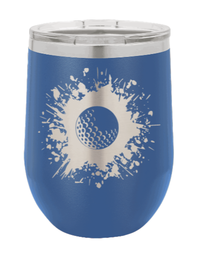 Golf Laser Engraved Wine Tumbler (Etched)
