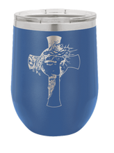 Load image into Gallery viewer, Jesus Cross Laser Engraved Wine Tumbler (Etched)
