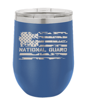 Load image into Gallery viewer, National Guard Flag Laser Engraved Wine Tumbler (Etched)
