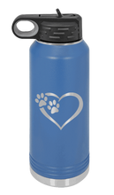 Load image into Gallery viewer, Puppy Love Laser Engraved Water Bottle (Etched)
