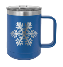 Load image into Gallery viewer, Snowflake Laser Engraved (Etched) Mug
