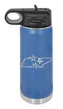 Load image into Gallery viewer, TN Tri-Star State Laser Engraved Water Bottle  (Etched)
