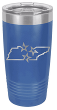 Load image into Gallery viewer, TN Tri-Star State Laser Engraved Tumbler (Etched)
