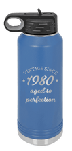 Load image into Gallery viewer, Aged to Perfection - Customizable Laser Engraved Water Bottle (Etched)
