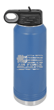 Load image into Gallery viewer, Air Force Flag Laser Engraved Water Bottle (Etched)
