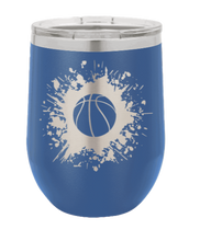 Load image into Gallery viewer, Basketball Design Laser Engraved Wine Tumbler (Etched)
