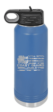 Load image into Gallery viewer, Coast Guard Flag Laser Engraved Water Bottle (Etched)
