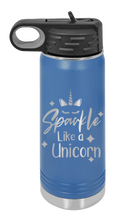 Load image into Gallery viewer, Sparkle Like a Unicorn Laser Engraved Water Bottle
