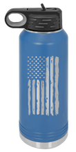 Load image into Gallery viewer, Distressed Flag Laser Engraved Water Bottle (Etched)
