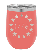 Load image into Gallery viewer, 1776  Patriotic Laser Engraved Wine Tumbler (Etched)

