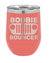 Load image into Gallery viewer, Boobie Bouncer Laser Engraved Wine Tumbler (Etched)
