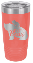 Load image into Gallery viewer, Mama Bear with Cub Laser Engraved Tumbler (Etched)
