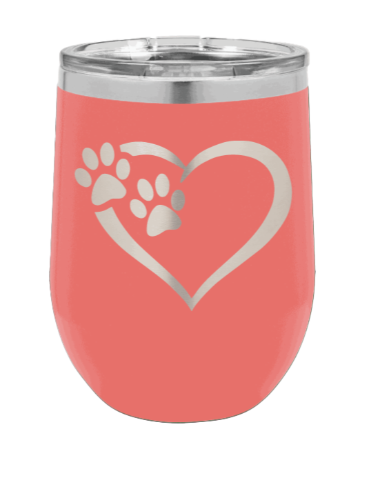 Puppy Love Laser Engraved Wine Tumbler (Etched)