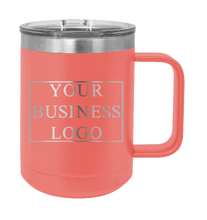 Load image into Gallery viewer, Personalized 15oz Mug - Your Design or Logo  - Customizable - Laser Engraved
