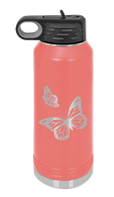Load image into Gallery viewer, Butterflies Laser Engraved Water Bottle (Etched)
