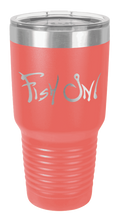Load image into Gallery viewer, Fish On Laser Engraved Tumbler (Etched)
