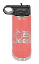 Load image into Gallery viewer, Girl Jeep CJ Laser Engraved Water Bottle (Etched)
