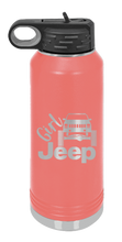 Load image into Gallery viewer, Girl Jeep Cherokee Laser Engraved Water Bottle (Etched)
