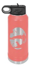 Load image into Gallery viewer, Hunter With Dog Laser Engraved Water Bottle (Etched)
