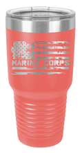 Load image into Gallery viewer, Marine Corps Flag Laser Engraved Tumbler (Etched)
